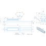 Промышленный светильник с блоком аварийного питания на 1 час SVT-STR-M-96W-MW-BAT-1h