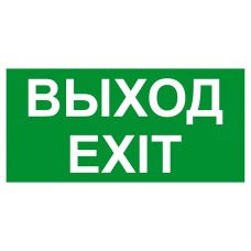 Пиктограмма "выход exit" 260х100мм