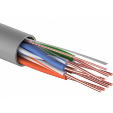 U/UTP кат.5е 4х2х24AWG(0,50мм) 100м CCA (омедненка) PVC solid серый PROCONNECT(01-0043-3-100)