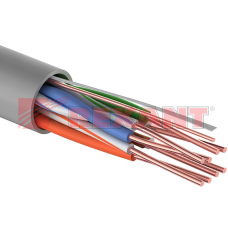 U/UTP кат.5е 4х2х24AWG(0,50мм) 305м (медь) PVC solid серый REXANT кабель  (01-0043)