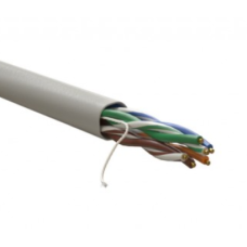 U/UTP кат.5е 4х2х24AWG(0,50мм) 305м (медь) PVC нг(А)-LS solid серый WRLine