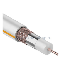 SAT 50 M, Cu/Al/Cu, (75%), 75 Ом, белый   кабель бухта100м 01-2401 REXANT