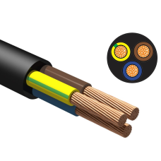 ПВС 3х1 провод медный черный Брэкс (кратно 10)