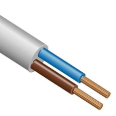 ПВС 2х1 провод медный белый (кратно 100)