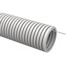 Труба гофрированная ПВХ d 20 с зондом (10 м) IEK (кратно 10)